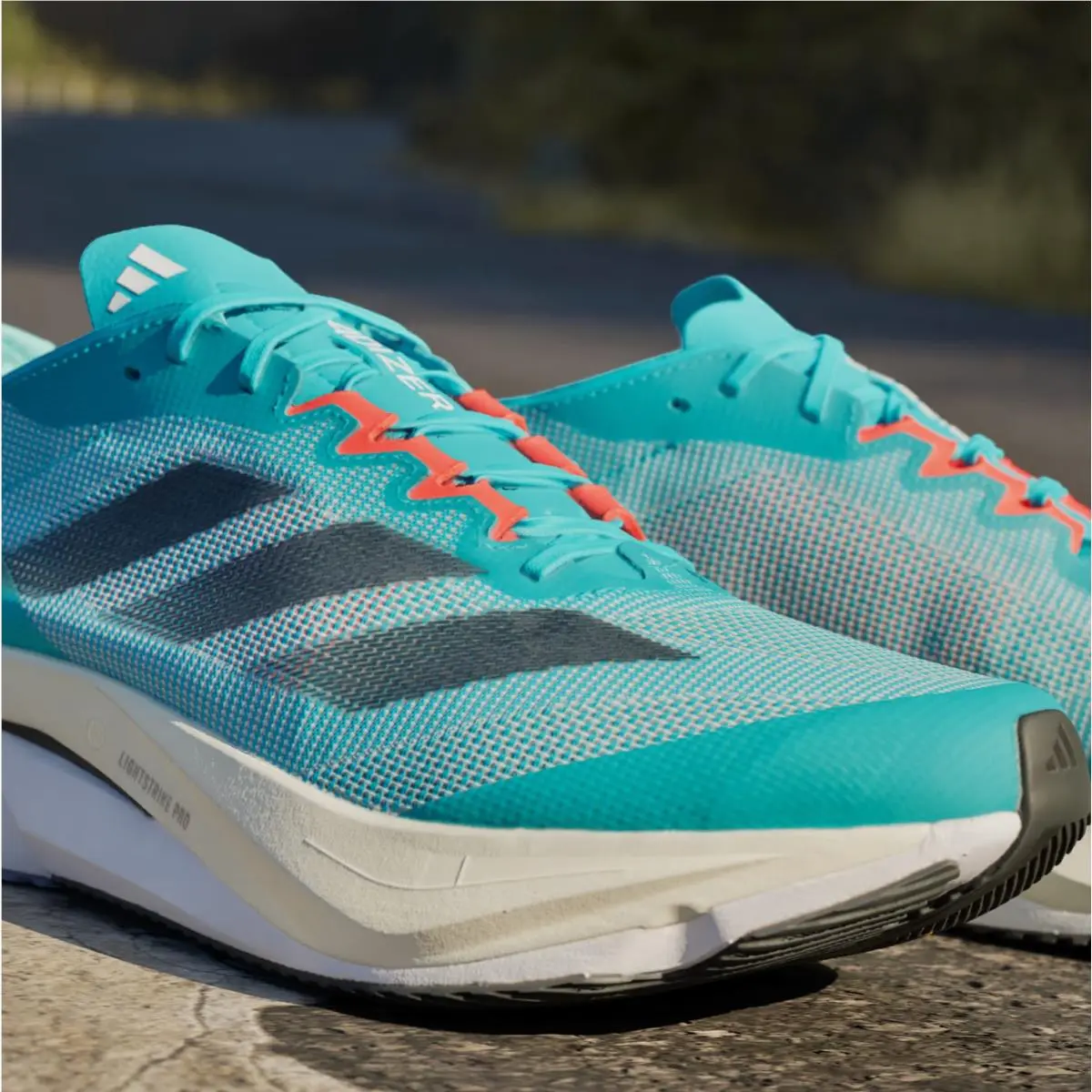 Adidas shoes - adidas Adizero Boston 12 - Adizero Boston - H03612 - Lucid Cyan/Core Black/Flash Aqua 9