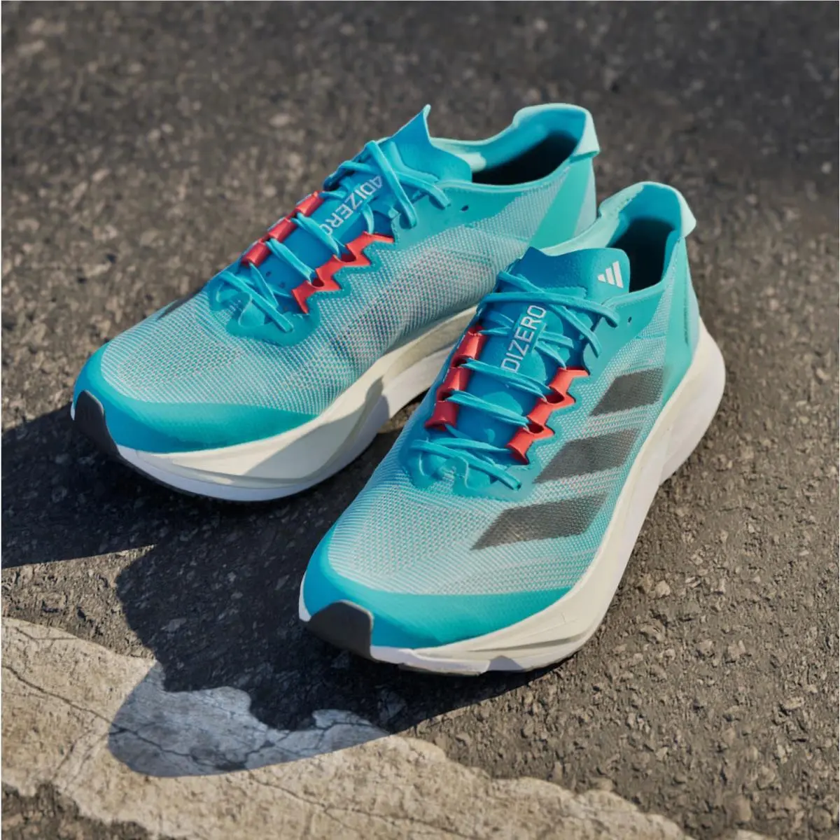 Adidas shoes - adidas Adizero Boston 12 - Adizero Boston - H03612 - Lucid Cyan/Core Black/Flash Aqua 10