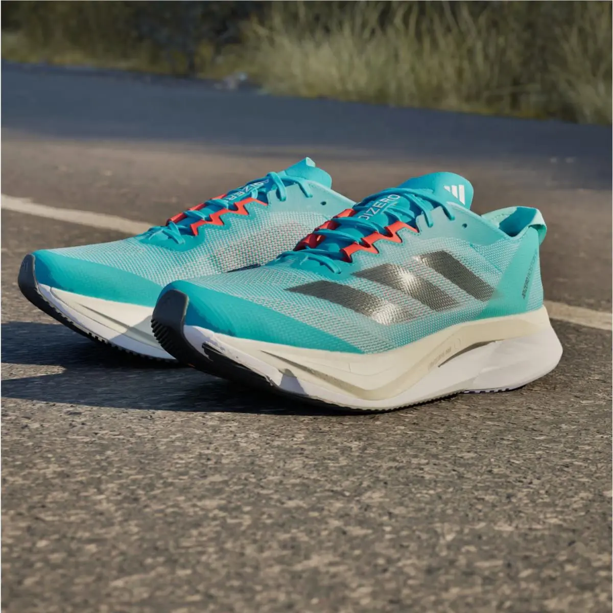 Adidas shoes - adidas Adizero Boston 12 - Adizero Boston - H03612 - Lucid Cyan/Core Black/Flash Aqua 12