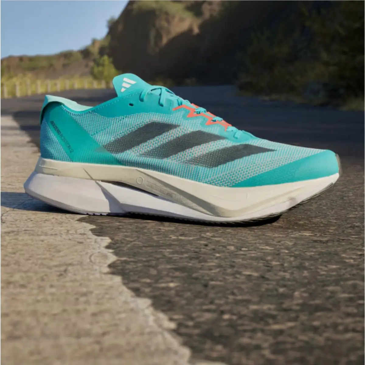Adidas shoes - adidas Adizero Boston 12 - Adizero Boston - H03612 - Lucid Cyan/Core Black/Flash Aqua 13