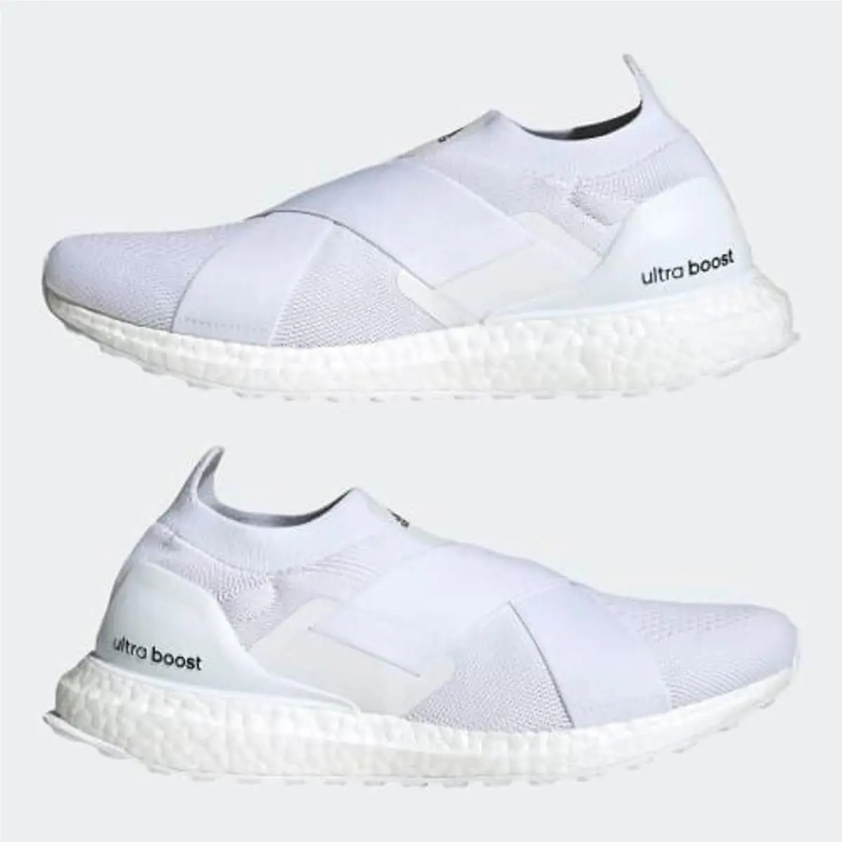 Adidas Women`s Ultraboost Slip On Dna Running Shoes White Black Size 5.5 B