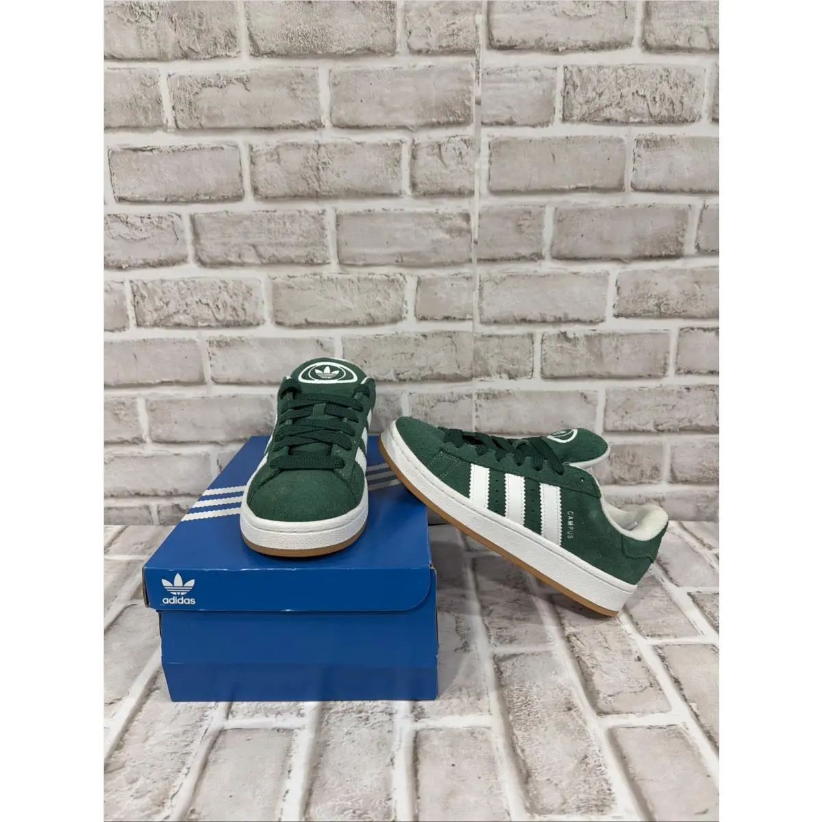 Adidas Campus 00S Dark Green White Youth Shoes IH7492 Sz 4 Women’s 5.5
