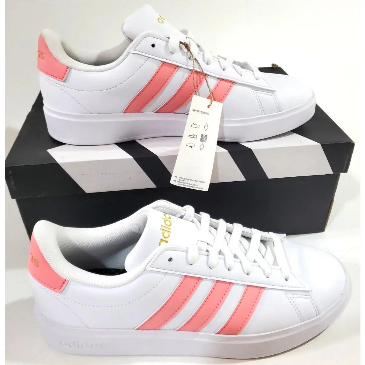Adidas shoes - Pink, White (UPC: 4067888077216) 0