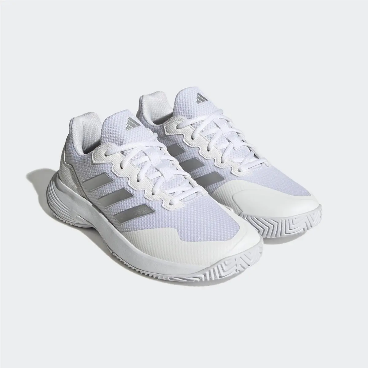Adidas shoes - White/Silver Metallic/White (UPC: 195747109144) 3