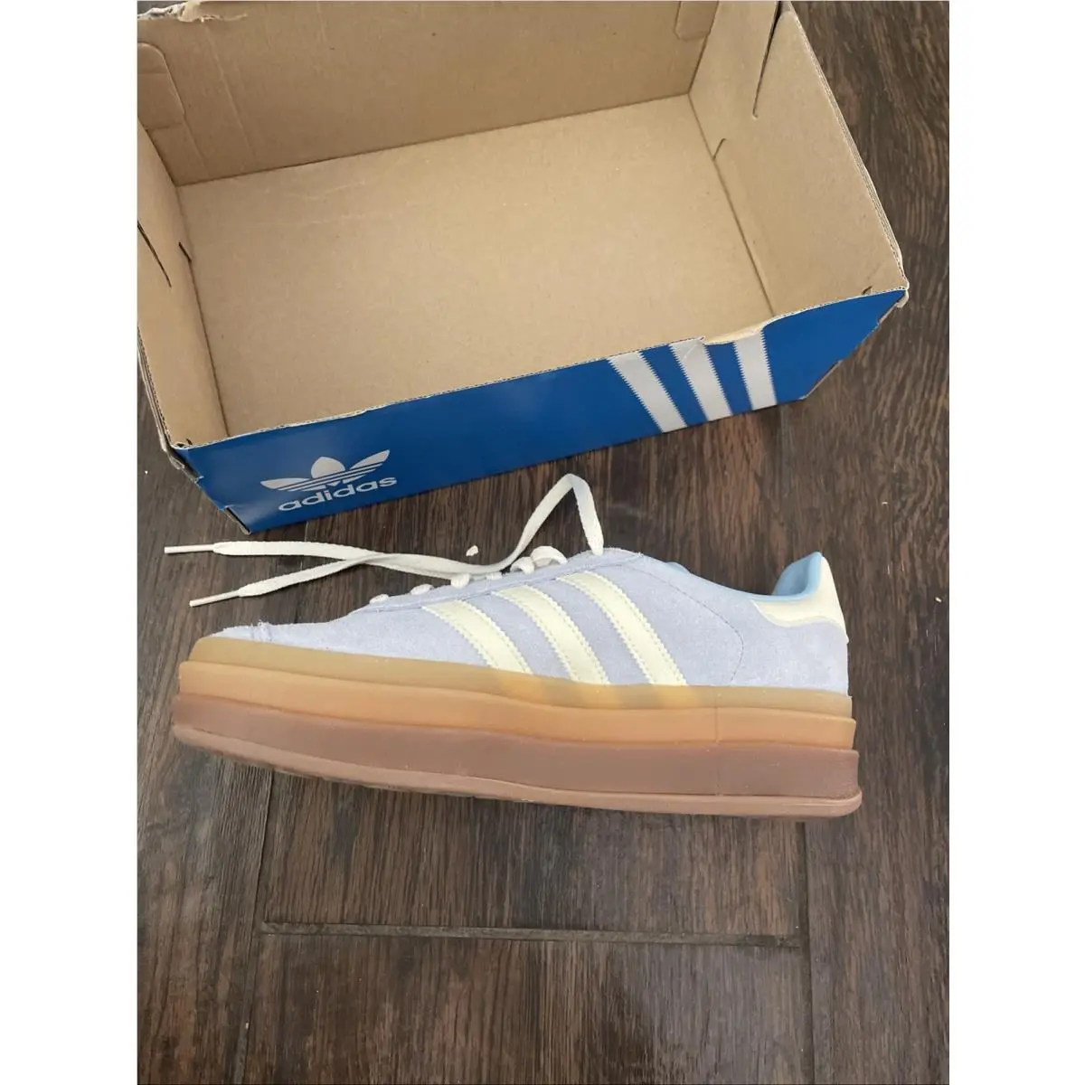 Adidas shoes - adidas Gazelle Bold Clear Sky - Blue 2