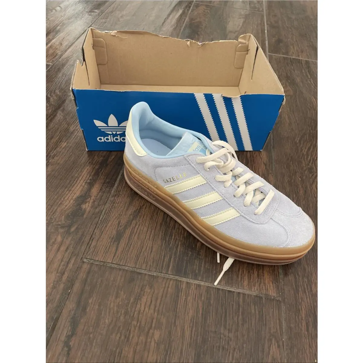 Adidas shoes - adidas Gazelle Bold Clear Sky - Blue 5