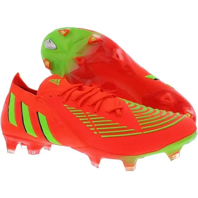Adidas Unisex Predator Edge.1 Low Firm Ground Boots-red/green/black 7.5