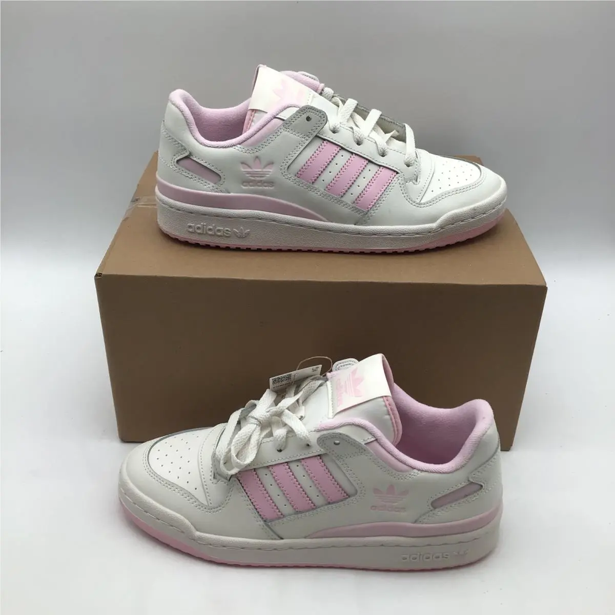Adidas Forum Low CL W White Pink Womens Size 9 Sneakers IH7914 Low Top Shoes