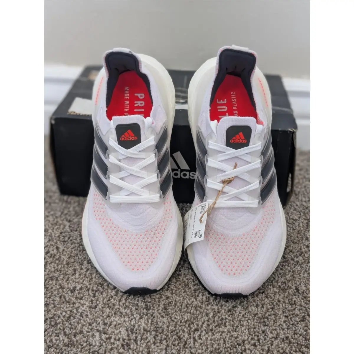 Adidas shoes - Adidas	Ultraboost 21 J - White/Black 1
