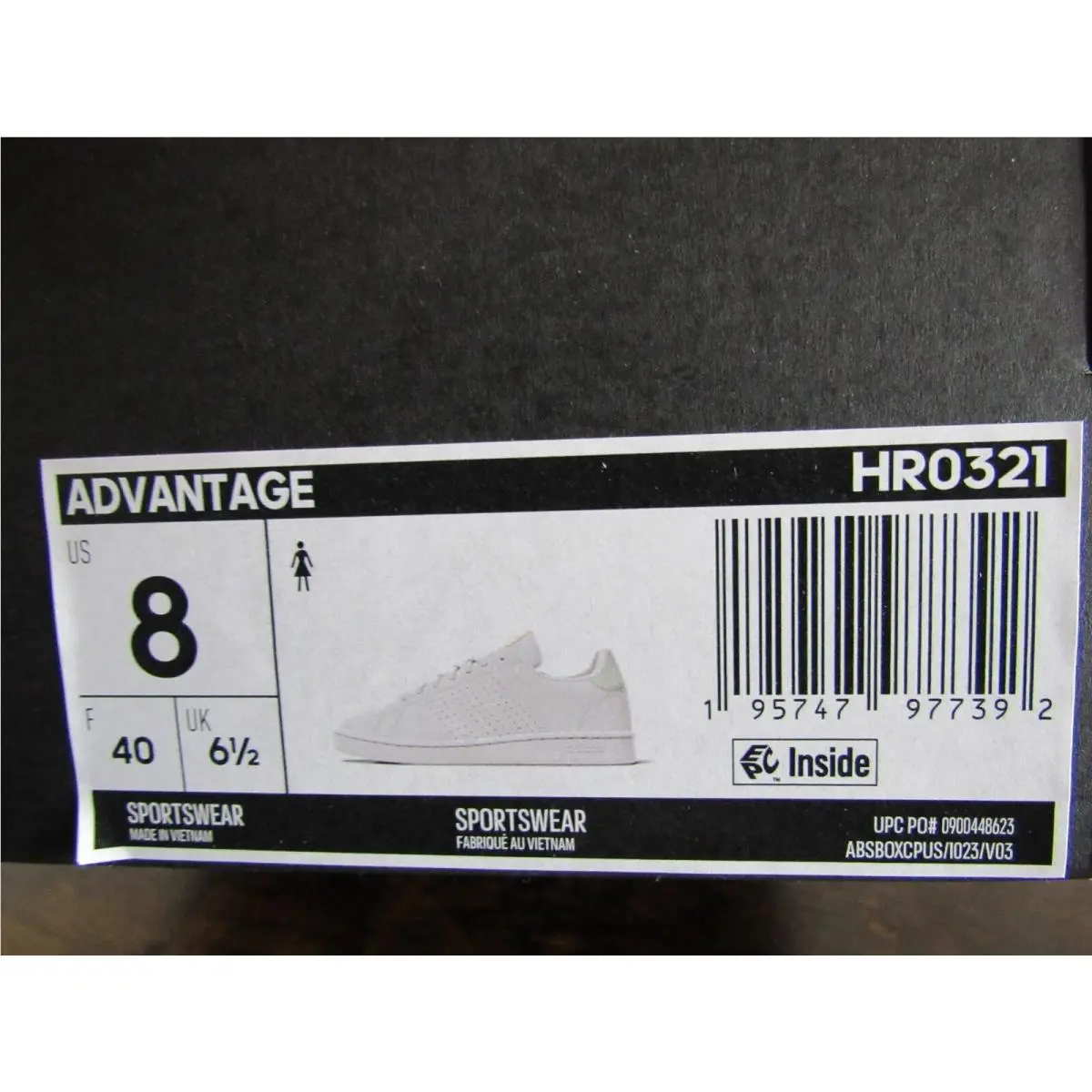 Adidas shoes - adidas Advantage - Advantage - HR0321 - White (UPC: 195747977392) 3