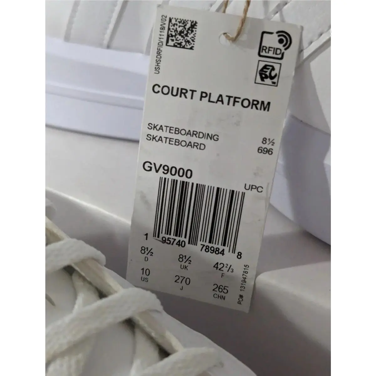 Adidas shoes - adidas Court - Court - White (UPC: 0195740789848) 4