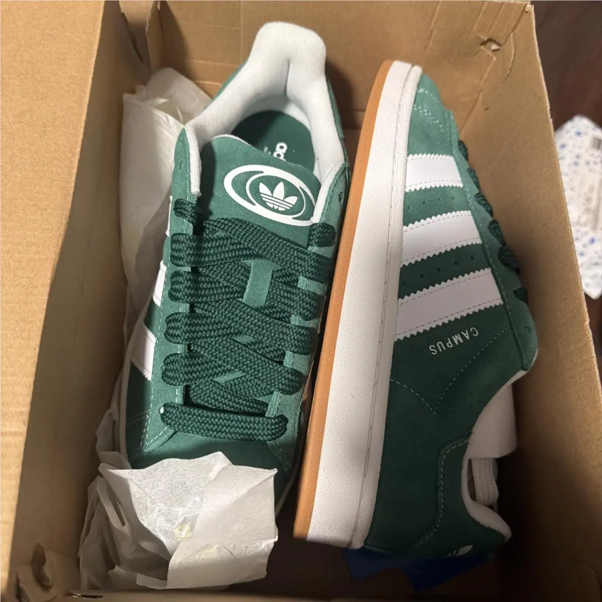 Adidas Campus 00s Originals Sz 7 Men. W 8.5 Green/cloud