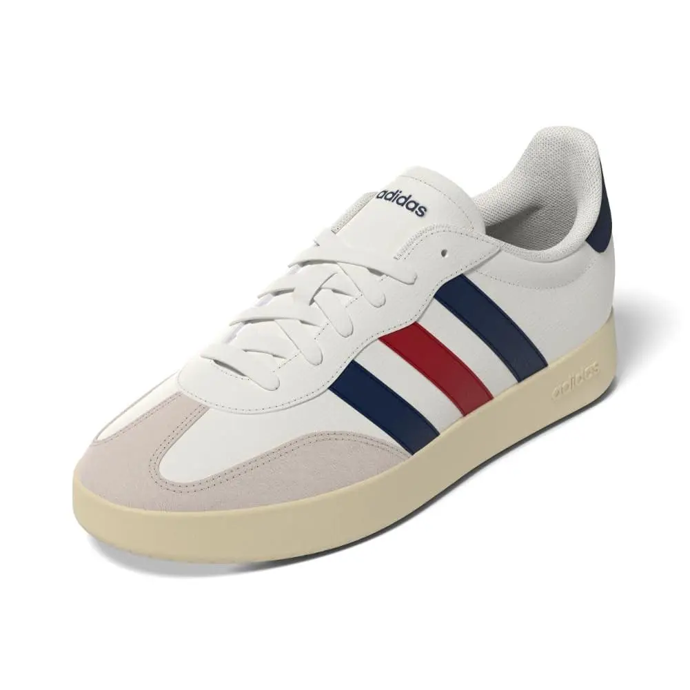 Size 11  Men`s Barreda Sneaker Off White/dark Blue/better Scarlet by Adidas