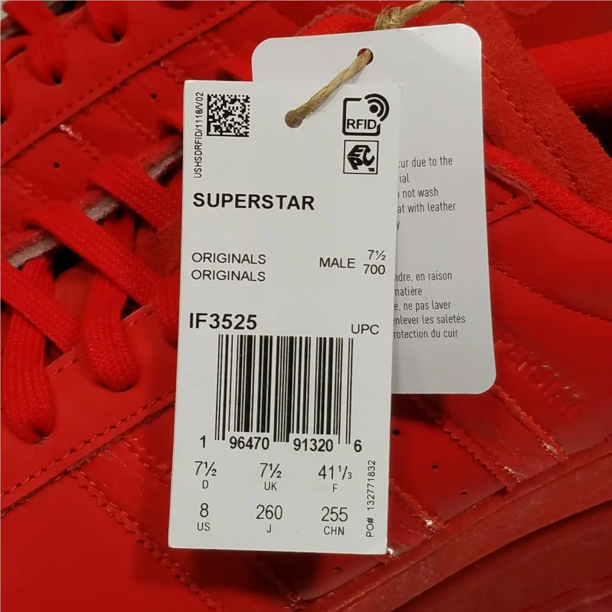 Adidas shoes - adidas Superstar - Superstar - IF3525 - Red 8
