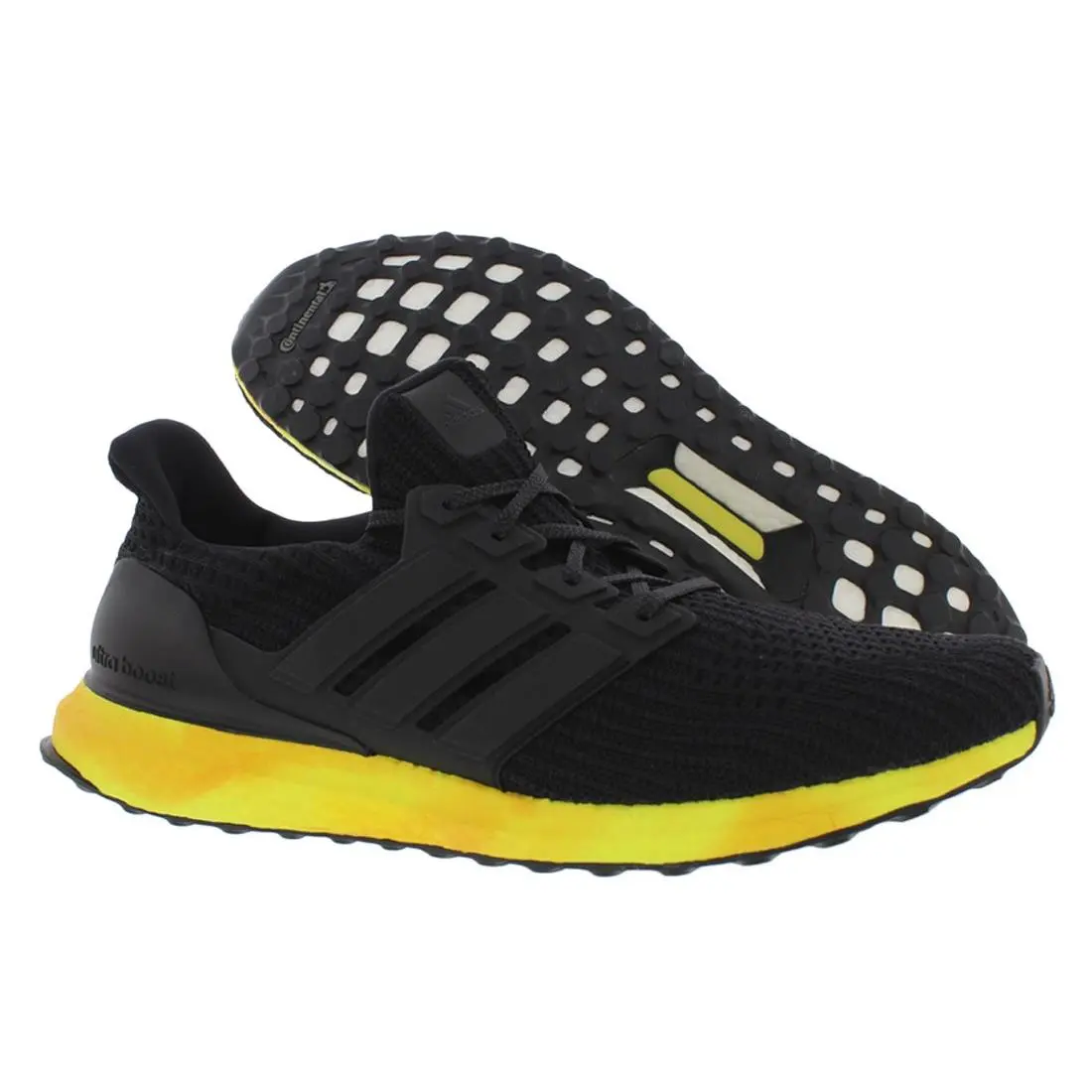 Adidas Ultraboost Mens Shoes Size 9.5 Color: Core Black/core Black/yellow