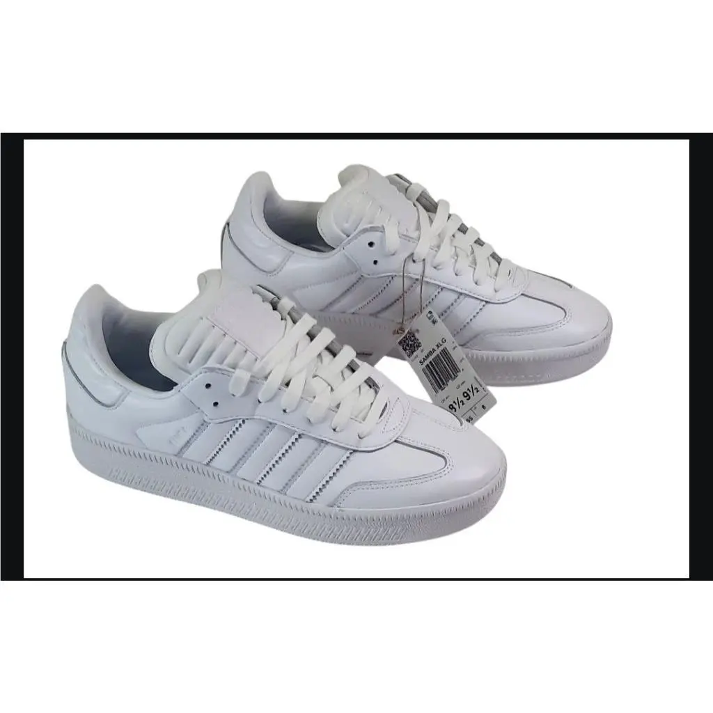 Adidas Samba Xlg Sneakers Monochrome Cloud White Mens sz 8.5/ Womens Sz.9.5