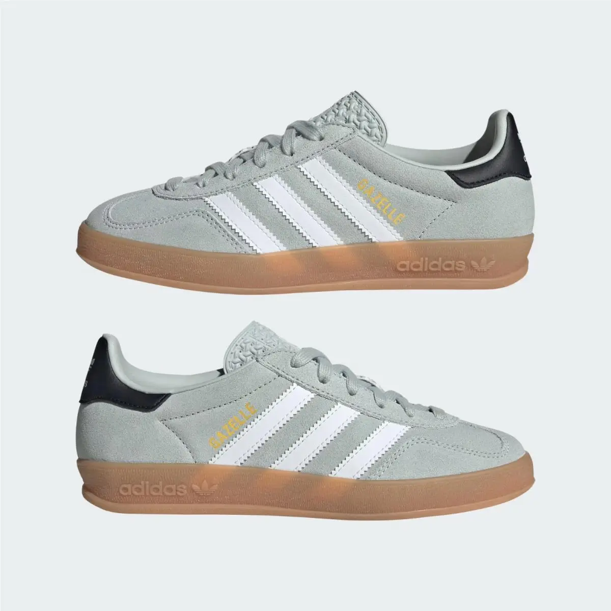 Adidas Big Kids Gazelle Indoor Sneakers Silver Size 6