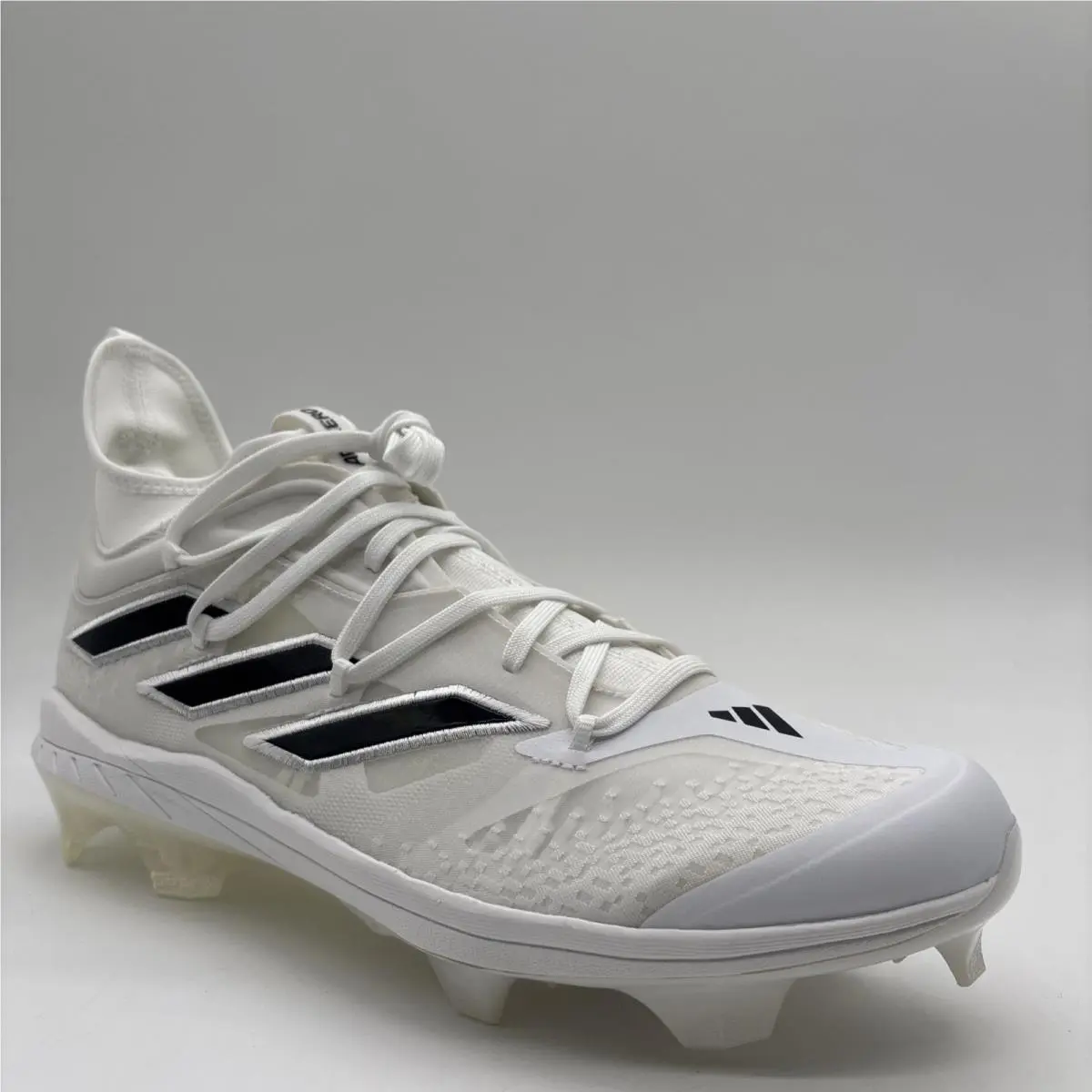 Adidas Adizero Afterburner 9 White Black ID1668 Mens Size 13 Baseball Cleats