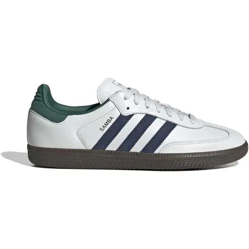 . Samba OG Men’s Sneakers Core Black Cloud White Green Size 7 by Adidas