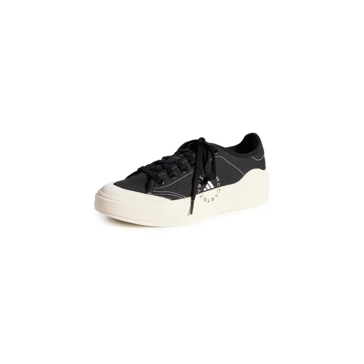 Adidas by Stella Mccartney Women`s Court Sneakers Core Black/offwhite 6