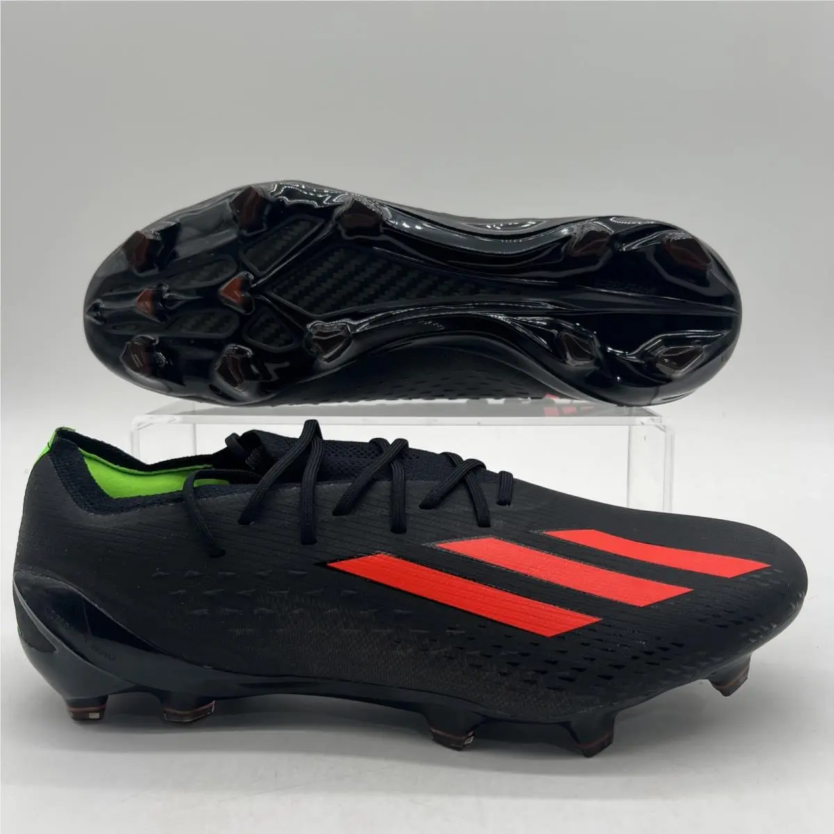 Mens Size 11 Adidas X Speedportal.1 FG Black Red Soccer Cleats GW8429