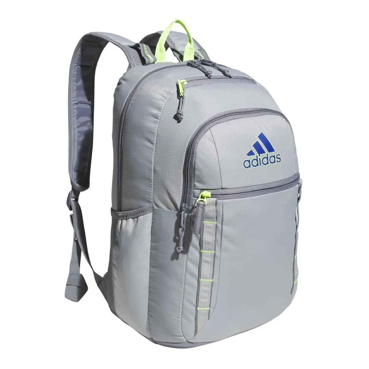 Adidas Backpack Large 15 Inch Laptop Bag Travel Gym Work Bookbag Grey Blue