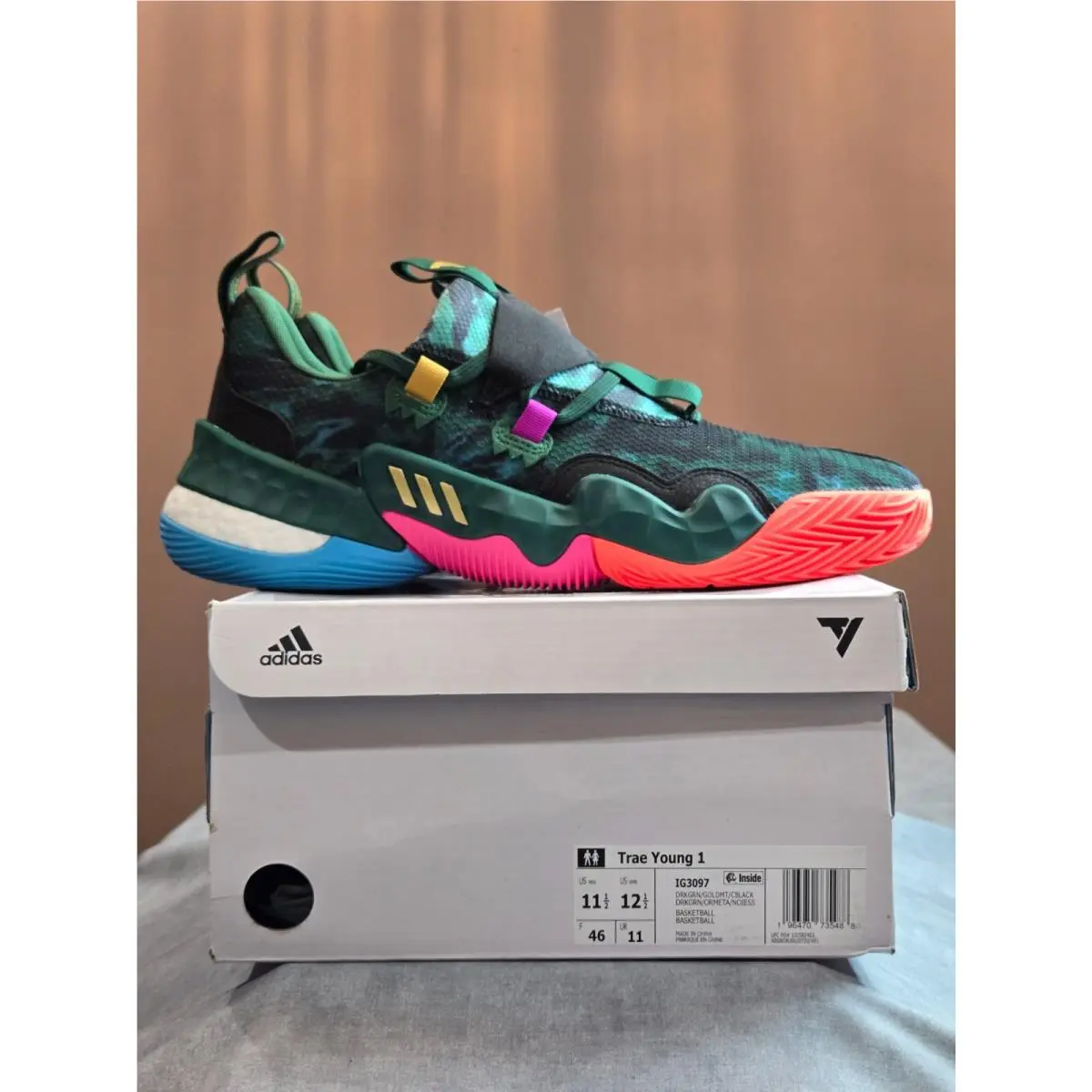 Adidas shoes - adidas Trae Young 1 - Trae Young - IG3097 - Green 1