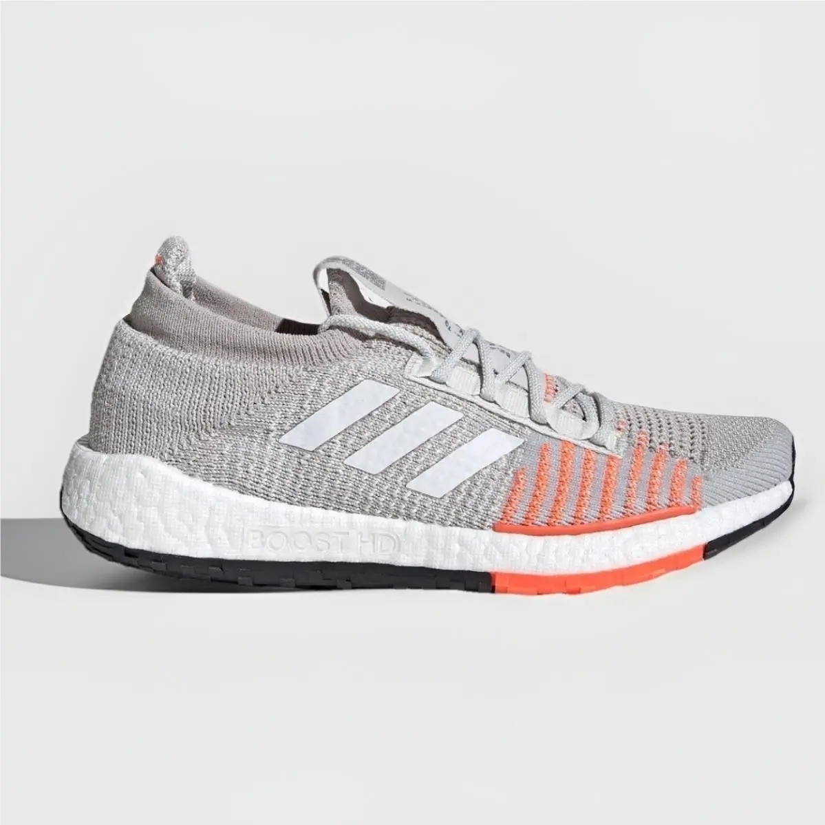 Adidas Pulseboost HD FU7342 Women SZ 5 Mesh Athletic Running Shoes Gray Coral