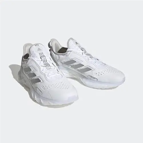 Adidas Men`s Web Boost White/silver Metallic/zero Metallic 7.5