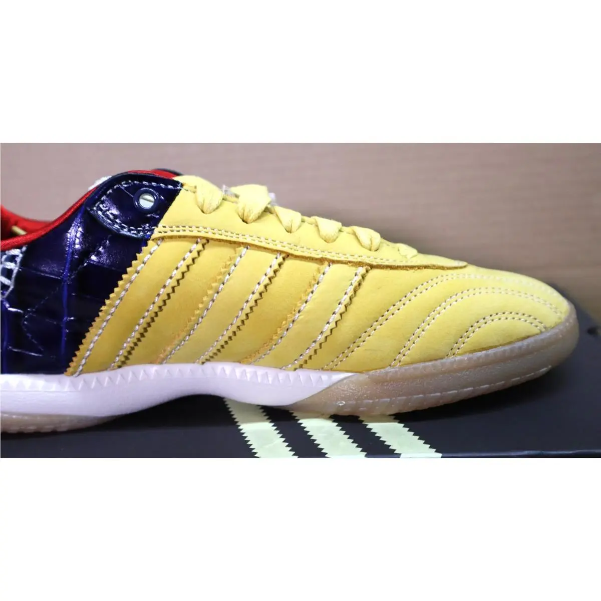 Adidas shoes - Wales Bonner - Wales Bonner - IH8407 - St Fade Gold/St Fade Gold/Collegiate Navy 9