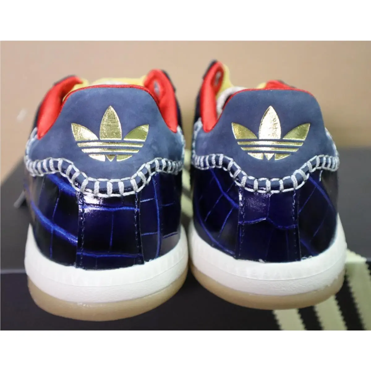 Adidas shoes - Wales Bonner - Wales Bonner - IH8407 - St Fade Gold/St Fade Gold/Collegiate Navy 18