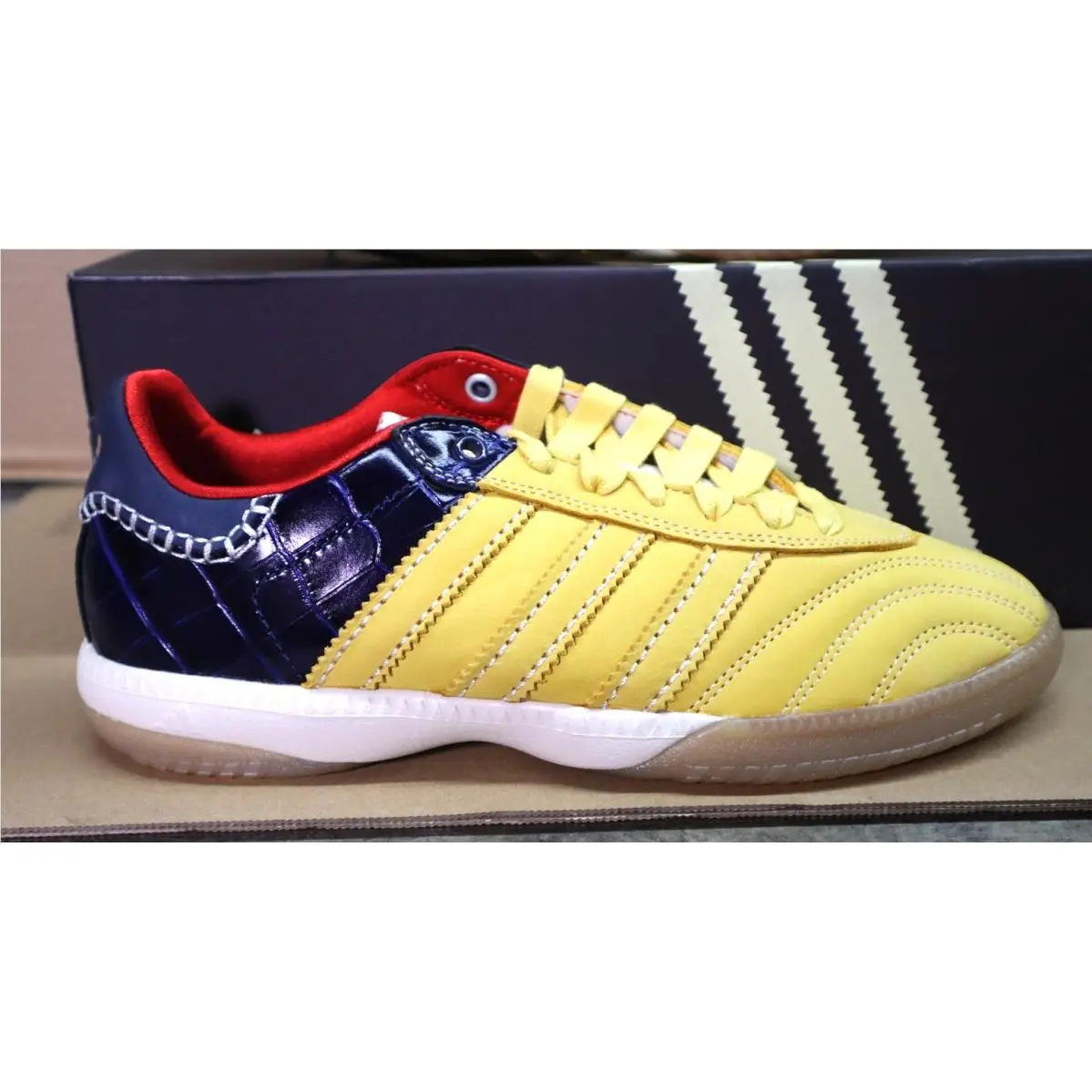 Adidas shoes - Wales Bonner - Wales Bonner - IH8407 - St Fade Gold/St Fade Gold/Collegiate Navy 1
