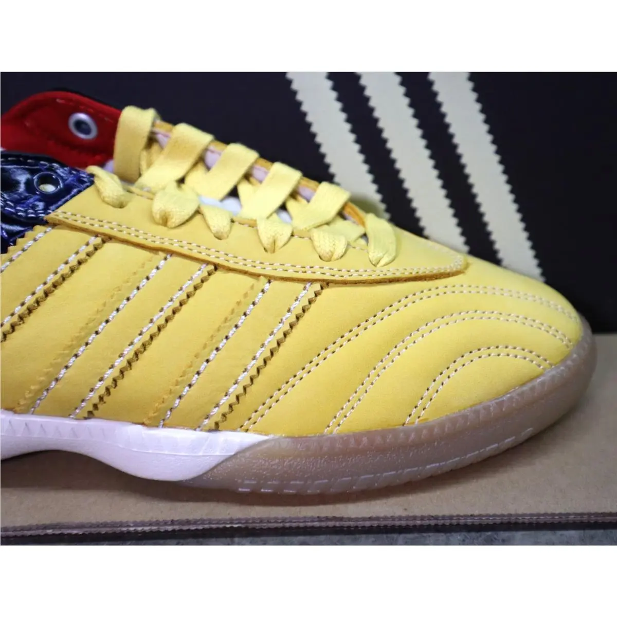 Adidas shoes - Wales Bonner - Wales Bonner - IH8407 - St Fade Gold/St Fade Gold/Collegiate Navy 3