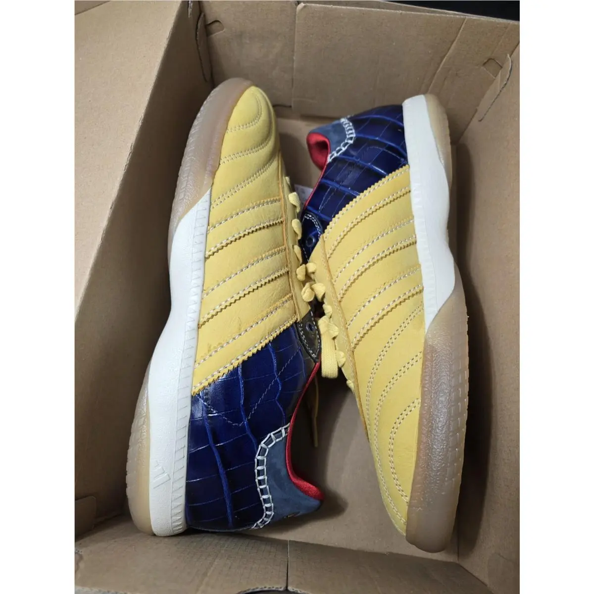 Adidas shoes - Wales Bonner - Wales Bonner - IH8407 - St Fade Gold/St Fade Gold/Collegiate Navy 4