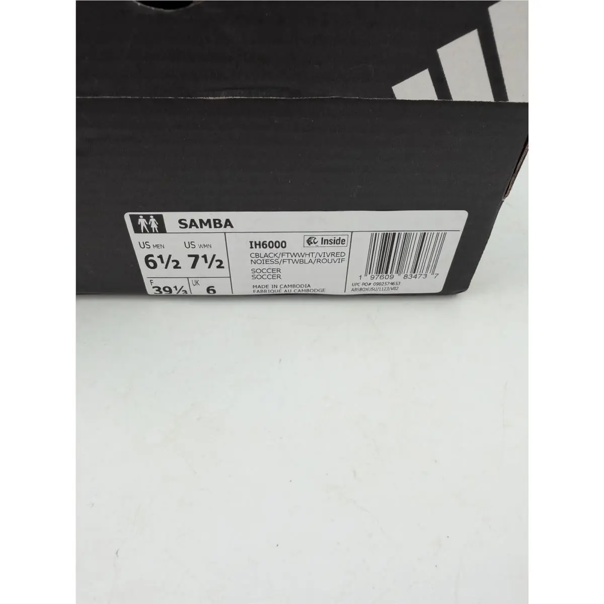 Adidas shoes - Adidas Samba Indoor - Samba Indoor - IH6000 - Black 4