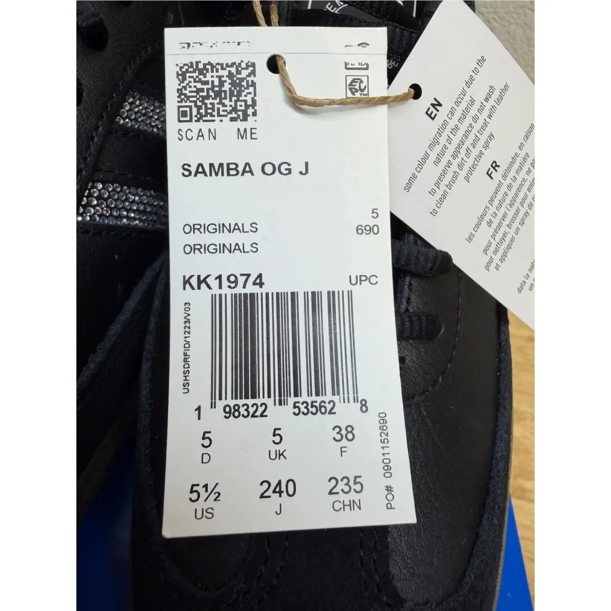 Adidas shoes - Samba OG J - Samba - Black 4