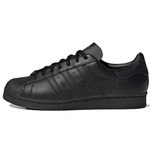 Adidas Superstar 82 Low Double Black Men`s Shoes Size 10 - Black