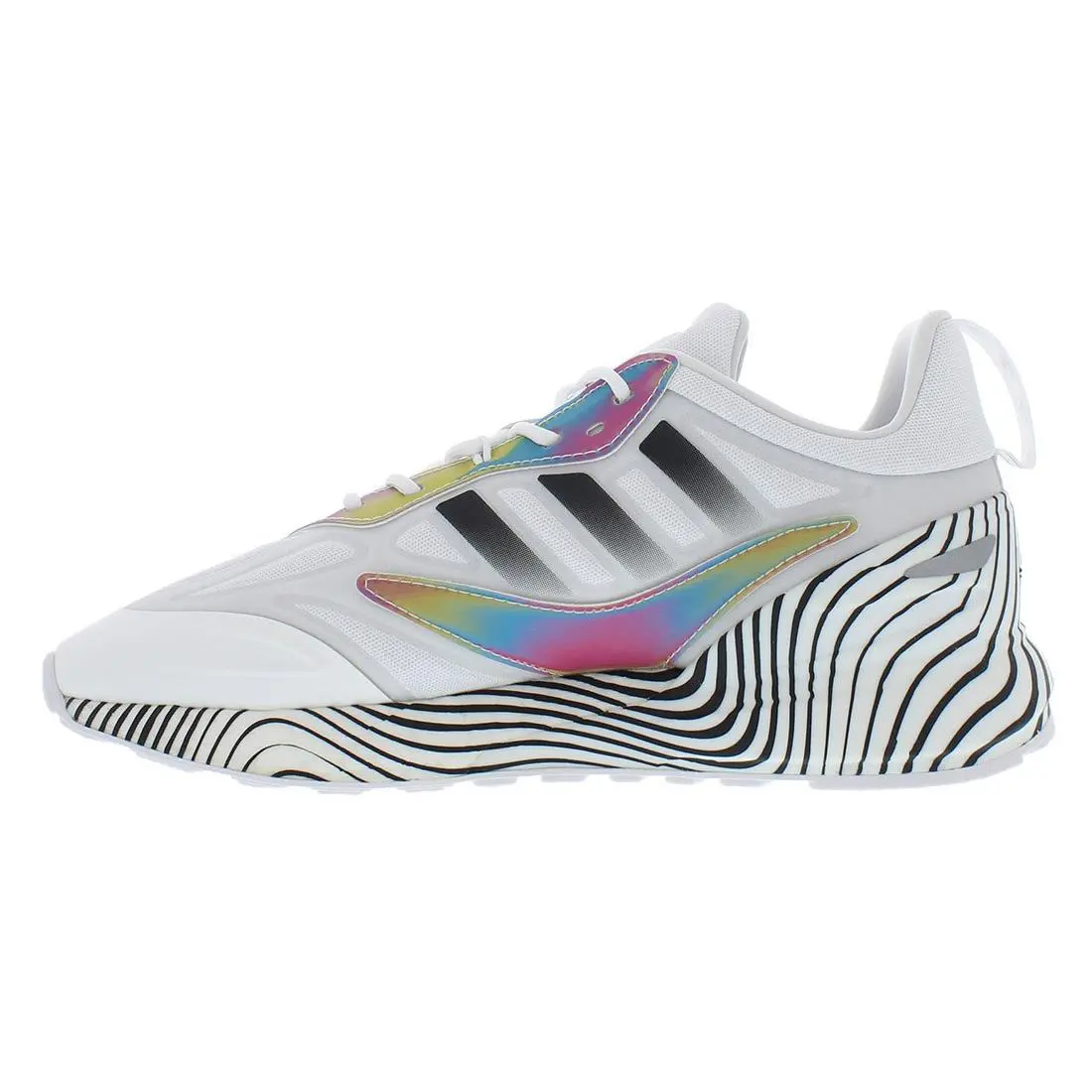 Adidas shoes - Cloud White/Core Black/Silver Metallic, Main: White (UPC: 195735478320) 2