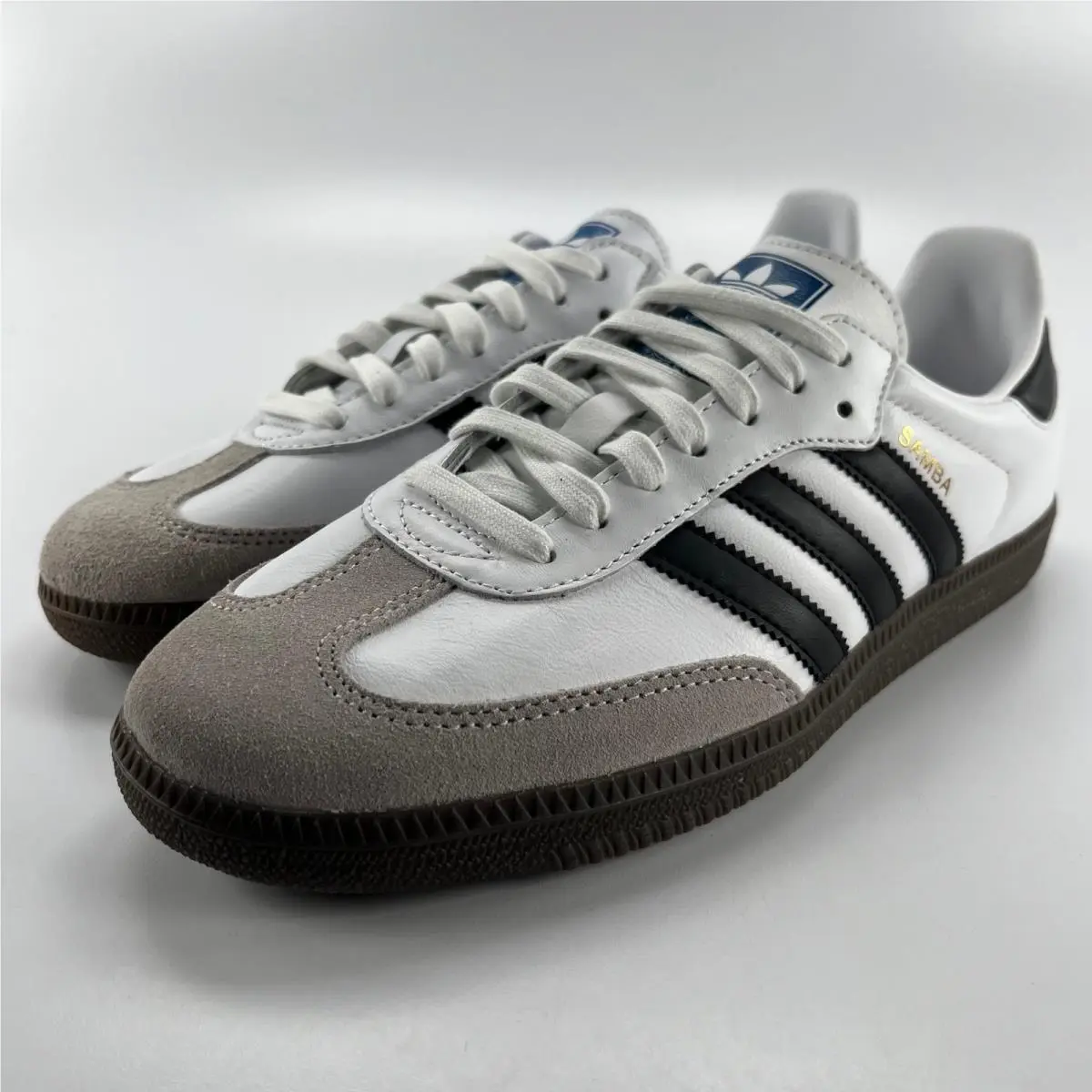 Adidas Samba OG Cloud White Core Black Gum B75806 Mens Size 9.5 Sneakers