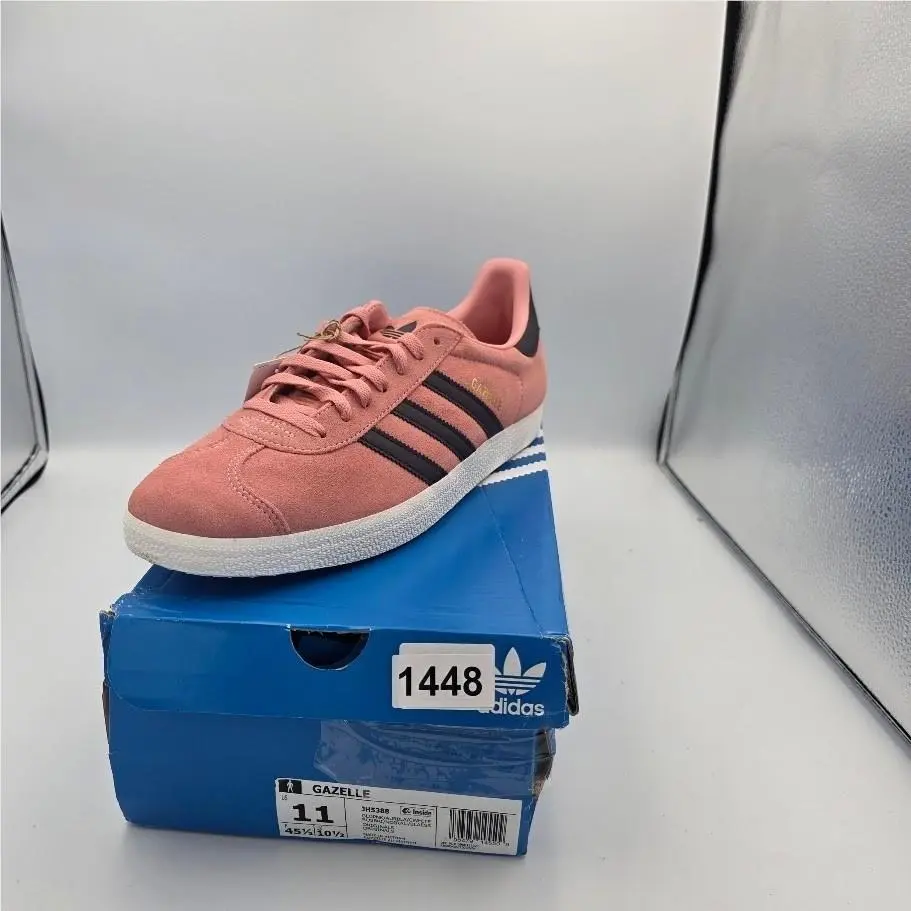 Adidas Gazelle Mens 11 Pink Suede Sneakers Trainers Shoes JH5388