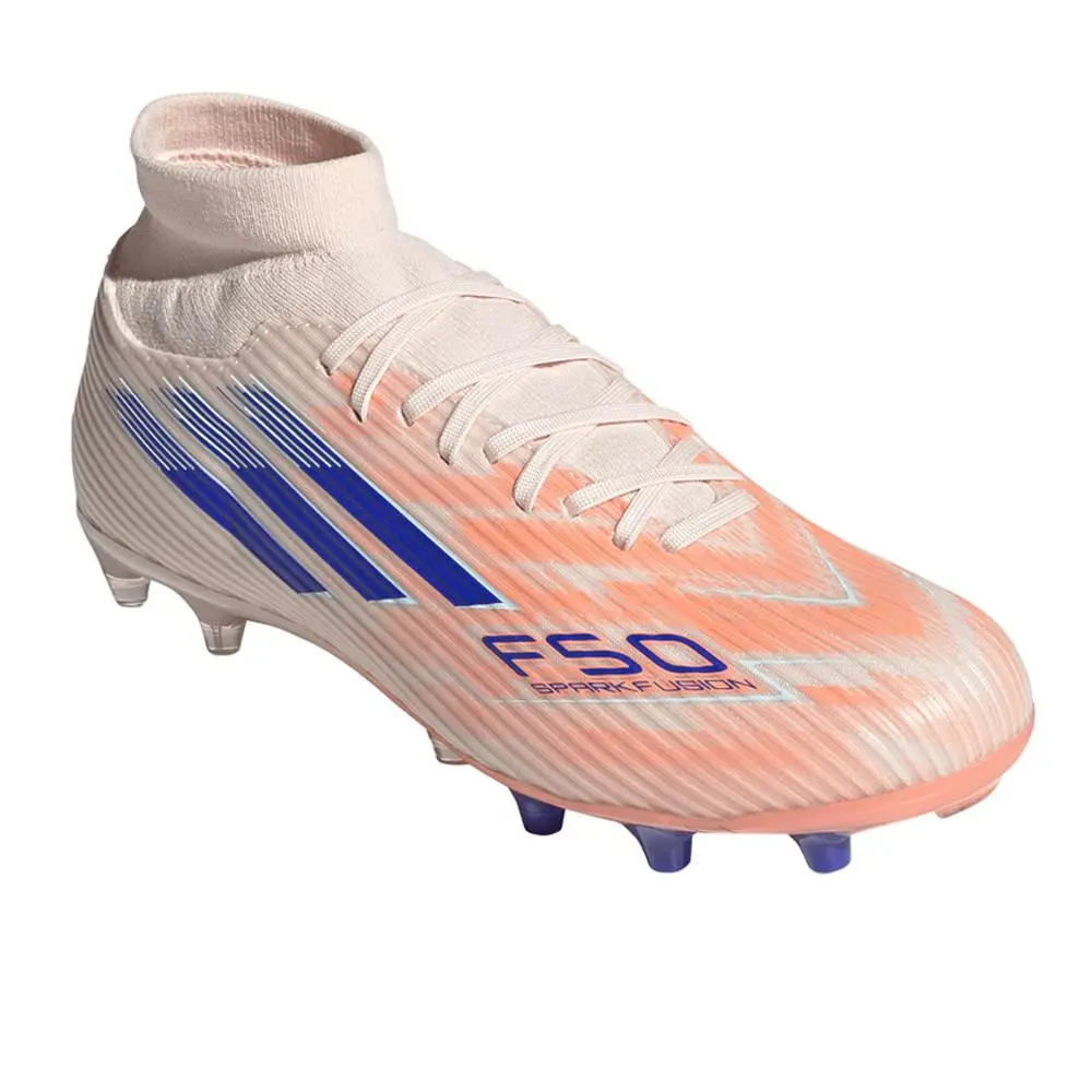 Adidas shoes - adidas F50 Sparkfusion League Firm GroundArtificial Grass Soccer - JI0011 - Blue, Orange (UPC: 197620731343) 0