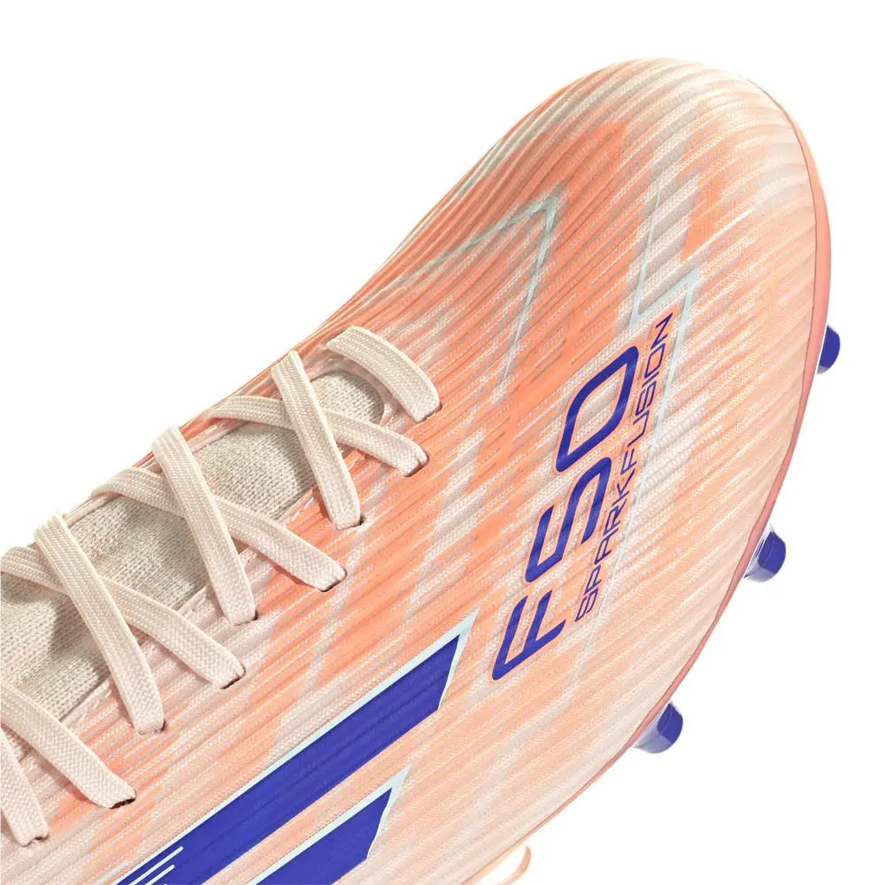 Adidas shoes - adidas F50 Sparkfusion League Firm GroundArtificial Grass Soccer - JI0011 - Blue, Orange (UPC: 197620731343) 5