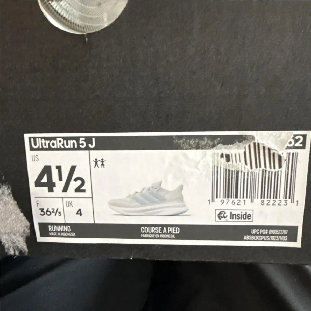 Adidas shoes - Adidas Ultra Run 5J - Ultra Run - Gray 1
