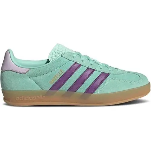Adidas Gazelle Indoor Women’s Shoes Clear Mint Active Purple Size 9 Retro