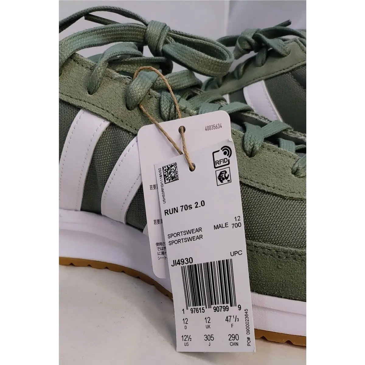 Adidas shoes - adidas Run 70S 2.0 Lace Up - JI4930 - Green 1