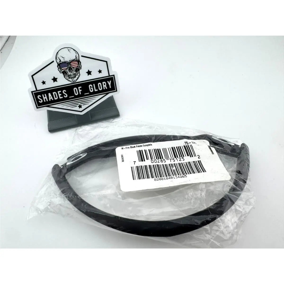 Oakley M Frame Only Black W/ Silver Icons Sunglasses Oem Nos