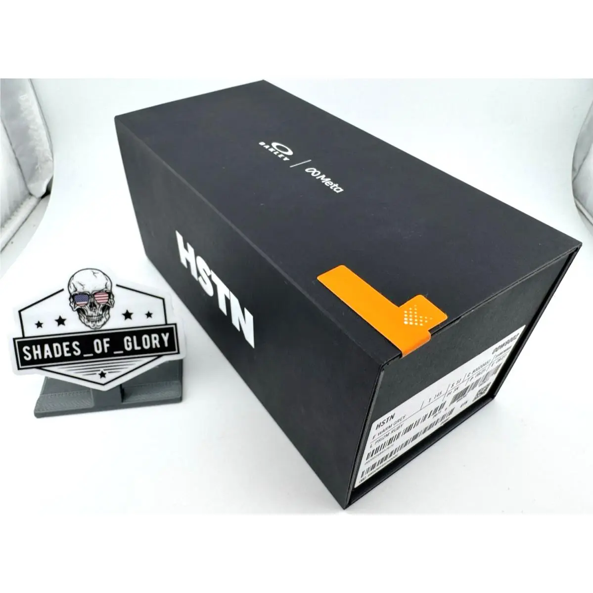 Oakley Meta Hstn AI Warm Grey White Prizm Ruby Red Sunglasses