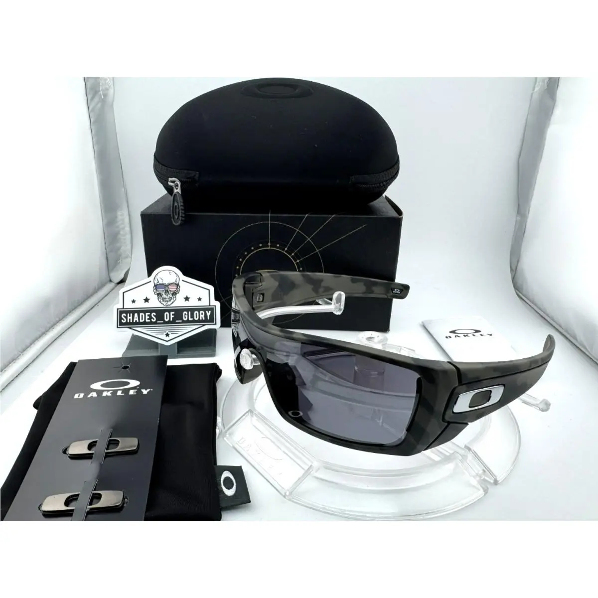 Oakley Batwolf Custom Matte Olive Camo Black W/ Prizm Black Iridium Sunglasses