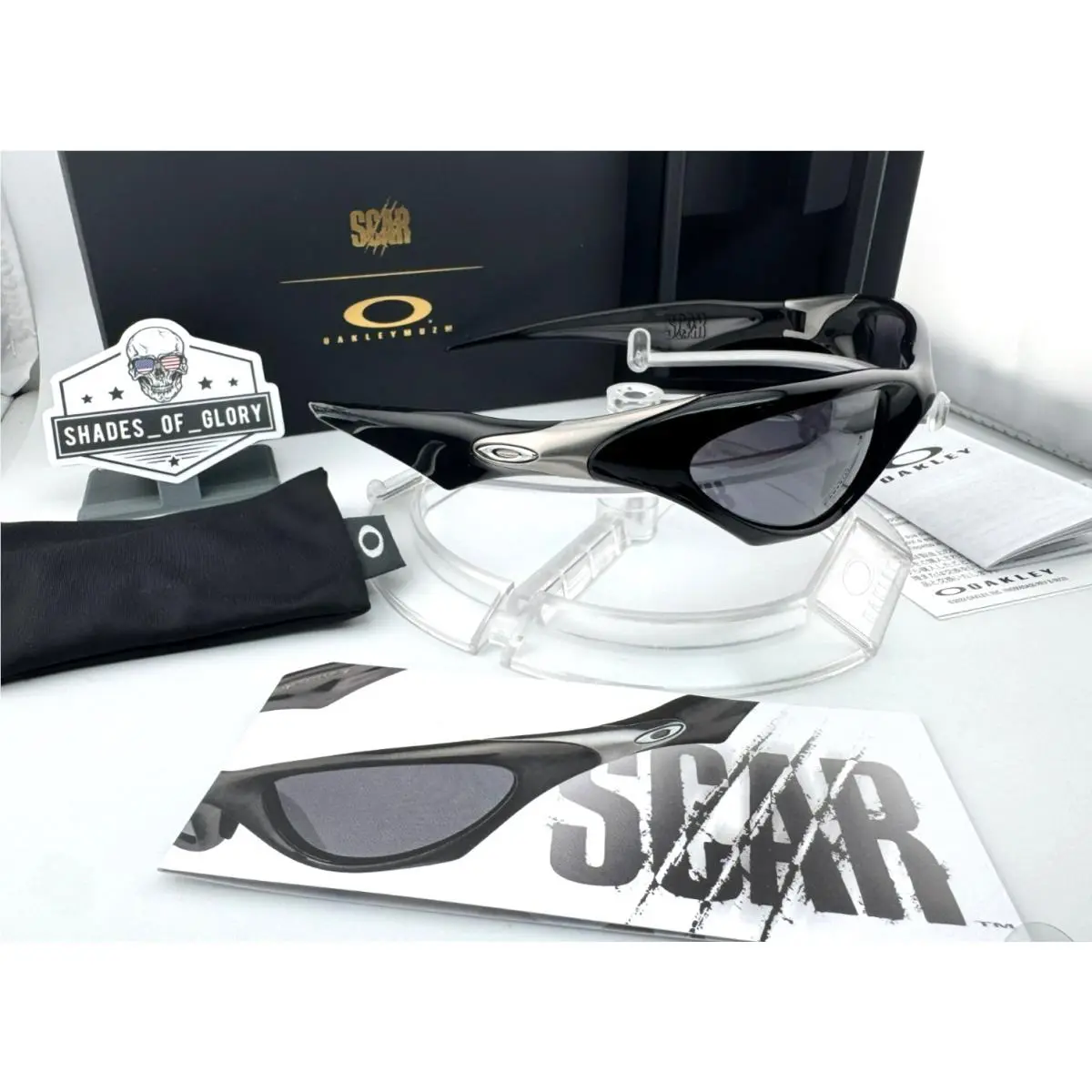 Oakley Scar Muzm Black W/ Prizm Black Sunglasses OO9526-01 Iconic Collectors