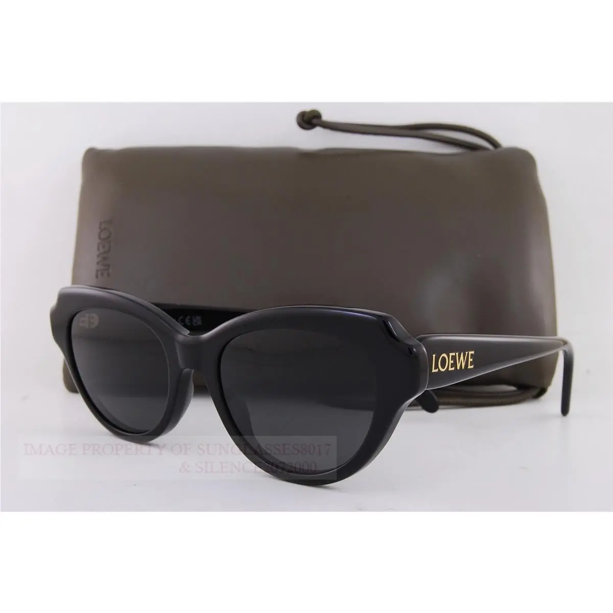 Loewe Sunglasses LW 40178I 01A Black/ Dark Gray For Women